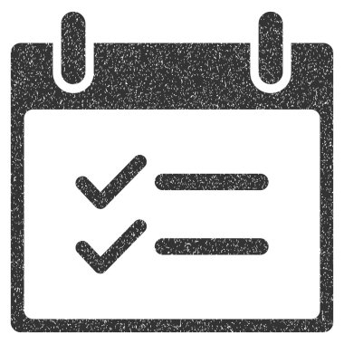 Öğeleri takvim gün grenli doku simgesini kontrol