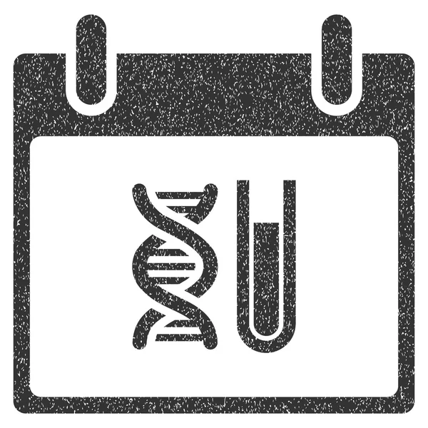 Kalender Analisis DNA Ikon Tekstur Grainy Hari - Stok Vektor