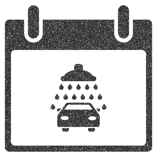 Araba duş takvim gün grenli doku simgesi