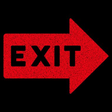 Çıkış ok grenli doku simgesi