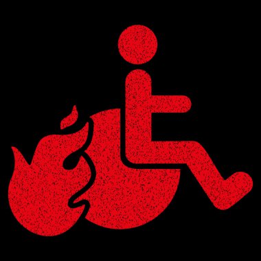 Hasta grenli doku simgesi ateş