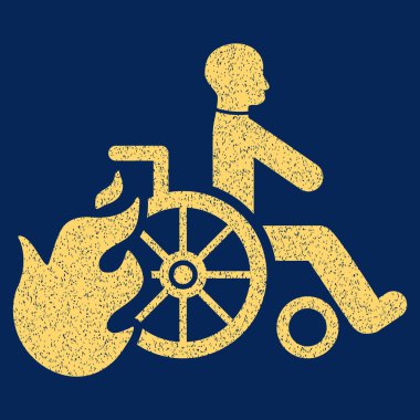 Hasta grenli doku simgesini yanmak