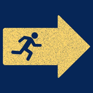 Çıkış ok grenli doku simgesi