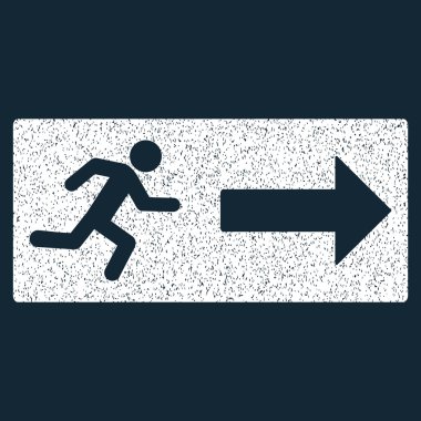 Acil çıkış grenli doku simgesi