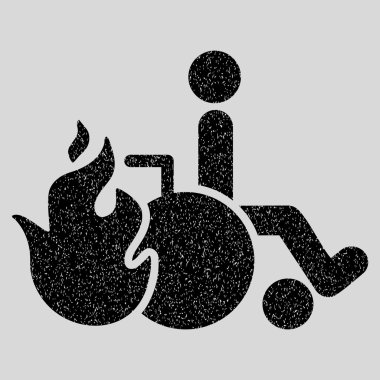 Hasta grenli doku simgesini yanmak