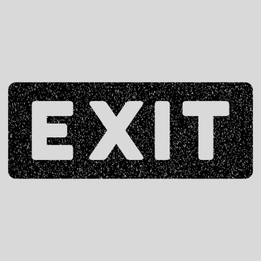 Çıkış etiket grenli doku simgesi