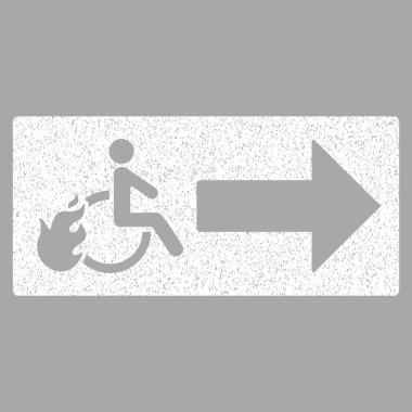 Hasta çıkış grenli doku simgesi