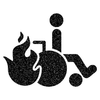 Hasta grenli doku simgesini yanmak