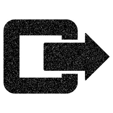 Çıkış kapı grenli doku simgesi