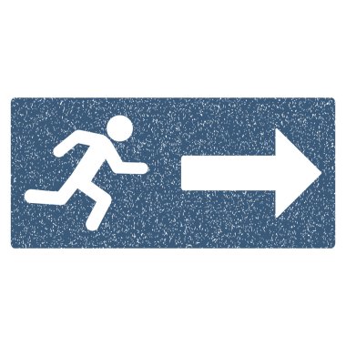 Acil çıkış grenli doku simgesi