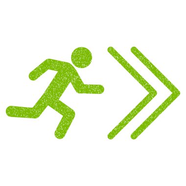 Çıkış yönünde grenli doku simgesi