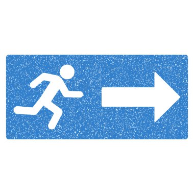 Acil çıkış grenli doku simgesi