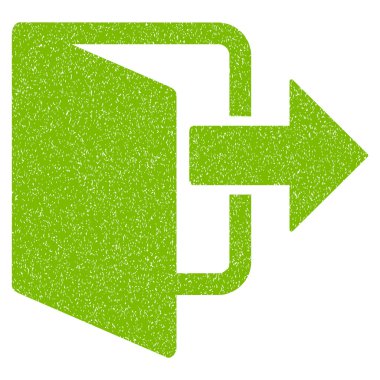 Çıkış kapı grenli doku simgesi