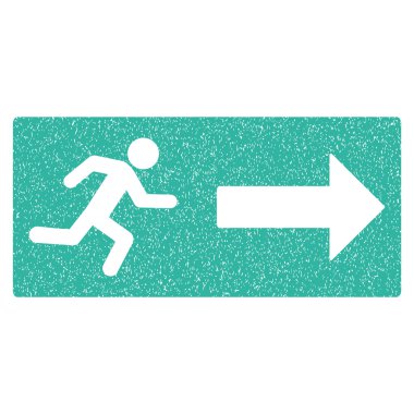 Acil çıkış grenli doku simgesi