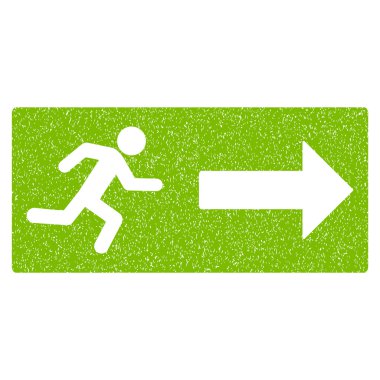 Acil çıkış grenli doku simgesi