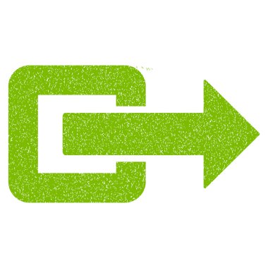 Çıkış yönünde grenli doku simgesi