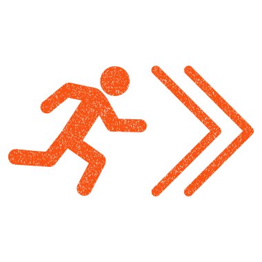 Çıkış yönünde grenli doku simgesi