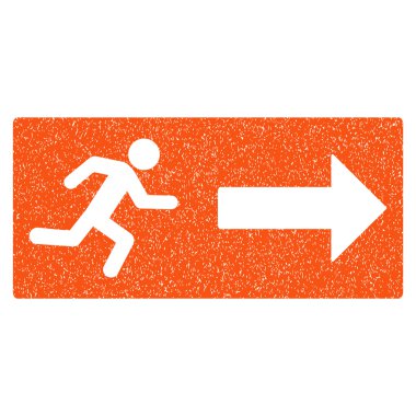 Acil çıkış grenli doku simgesi