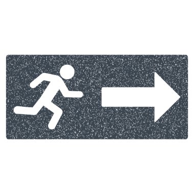 Acil çıkış grenli doku simgesi