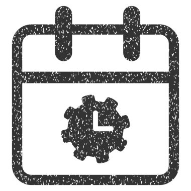 Saat hizmet gün grenli doku simgesini