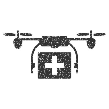 Ambulans uçak grenli doku simgesi