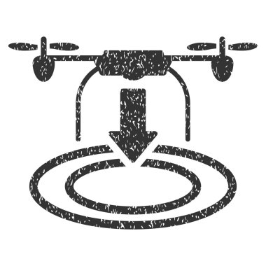 Uçağın iniş grenli doku simgesi