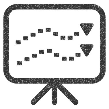 Noktalı eğilimleri kurulu grenli doku simgesi