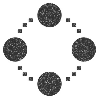 Dairesel ilişkiler grenli doku simgesi