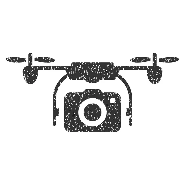 Camera-Drone korrelige textuur-icoontje — Stockvector