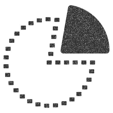 Noktalı pasta grafiği grenli doku simgesi