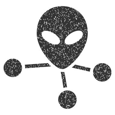 Uzaylı bağlantıları grenli doku simgesi