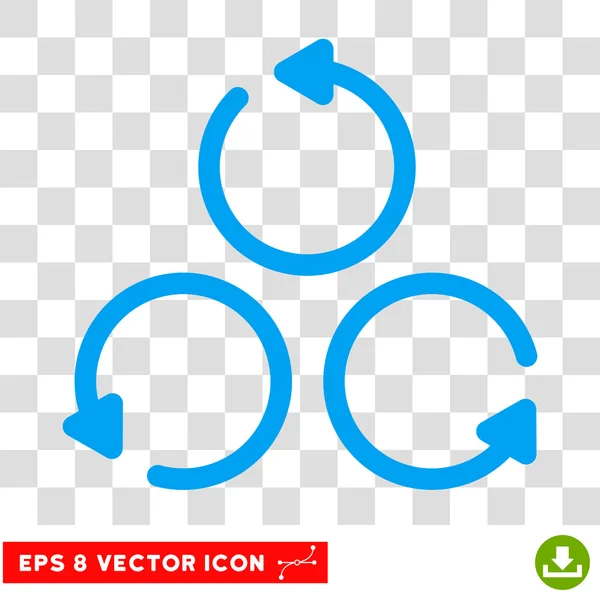 Rotação Rodada Vector Eps Ícone — Vetor de Stock