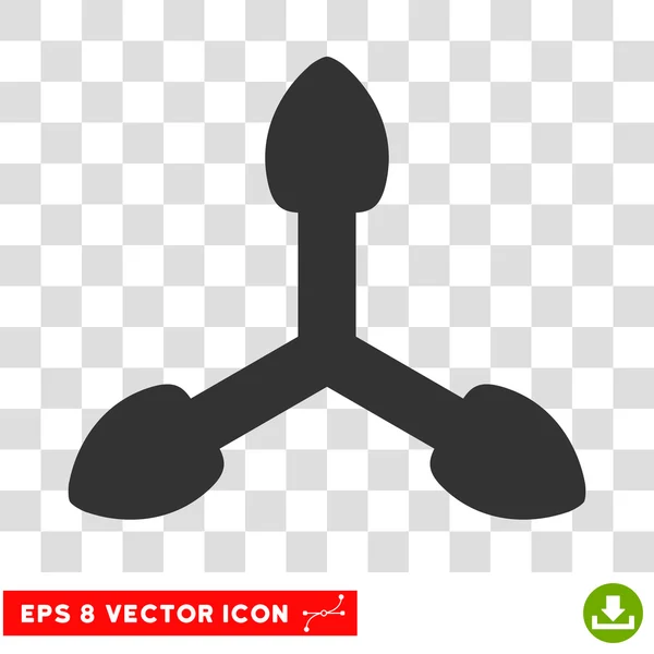 Isometrie Pfeile rund Vektor eps Symbol — Stockvektor