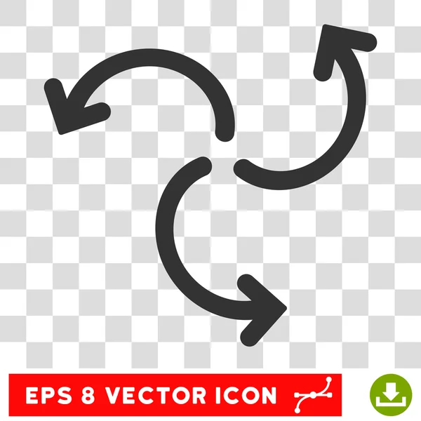 Turbine Rotation Round Vector Eps Icon — Stock Vector