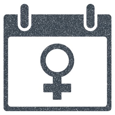 Venüs kadın sembol takvim gün grenli doku simgesini