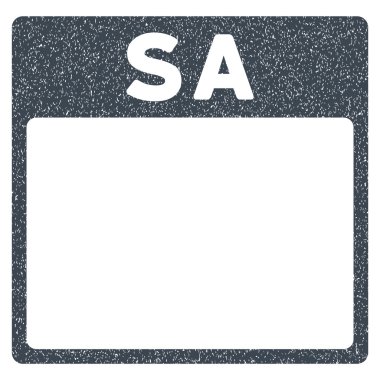 Cumartesi takvim sayfası grenli doku simgesi