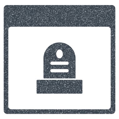 Anıt mezar taşı takvim sayfası grenli doku simgesi