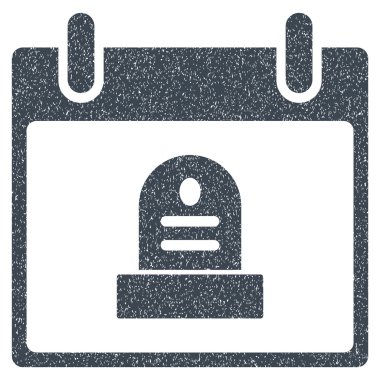 RIP anıt takvim gün grenli doku simgesi