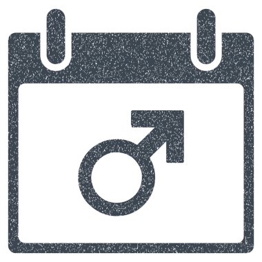 Mars erkek sembol takvim gün grenli doku simgesini