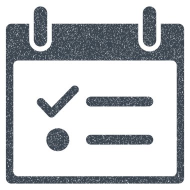 Yapılacaklar listesi takvim gün grenli doku simgesi