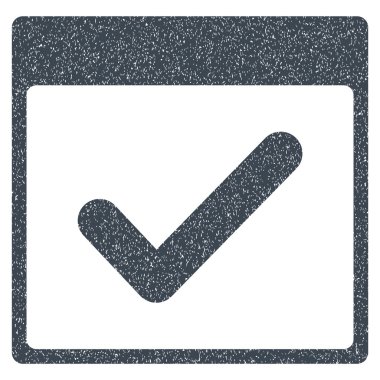 Geçerli gün takvim sayfası grenli doku simgesi