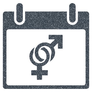 Evlilik takvim gün grenli doku simgesi