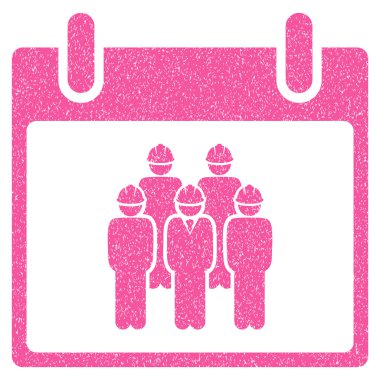 Personel takvim gün grenli doku simgesi