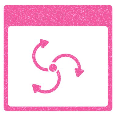 Siklon takvim sayfası grenli doku simgesi