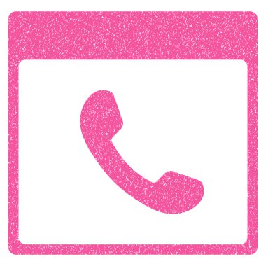 Telefon takvim sayfası grenli doku simgesi