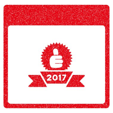 2017 şerit takvim sayfası grenli doku simgesi Ödülü