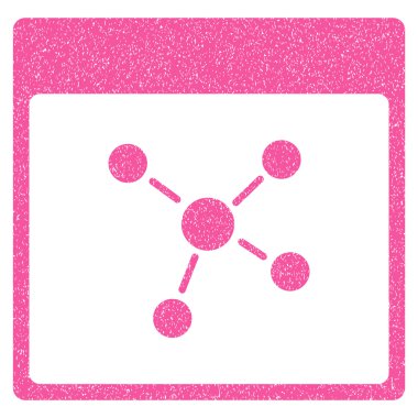 Bağlantıları sayfa grenli doku simgesini takvim