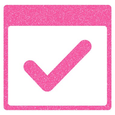 Geçerli gün takvim sayfası grenli doku simgesi