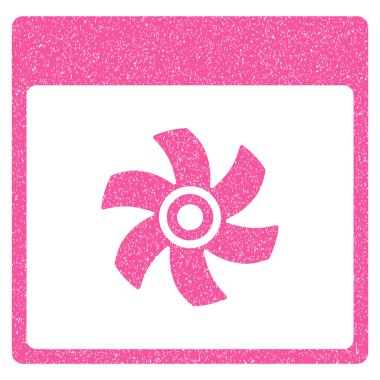 Fan takvim sayfası grenli doku simgesi