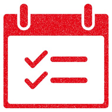 Öğeleri takvim gün grenli doku simgesini kontrol